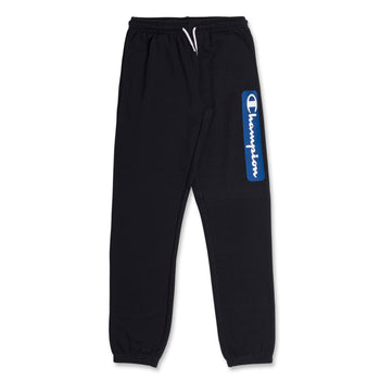 Pantaloni sportivi neri da bambino con dettagli in bianco e blu Champion, Brand, SKU a763000025, Immagine 0